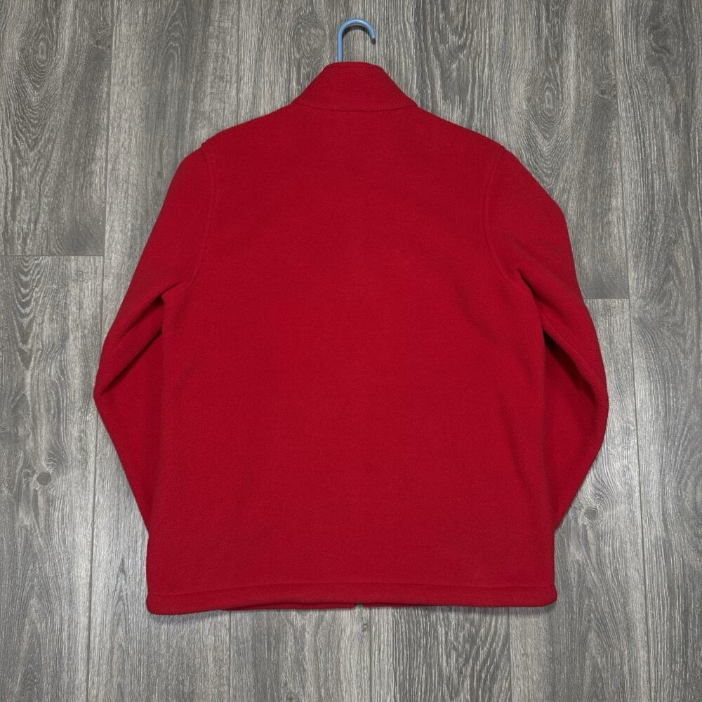 Vintage Lands End Pittsburgh Pirates Adult Medium Full Zip Fleece Jacket MLB Red - Picture 4 of 12